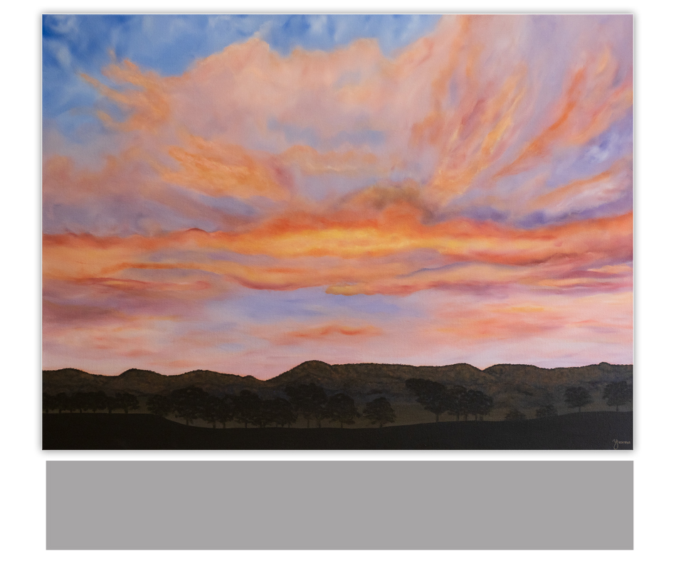 Original-painting-Canberra-Brindabella-sunset